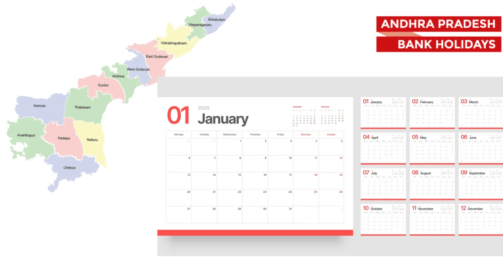 Andhra Pradesh Bank Holidays List 2025