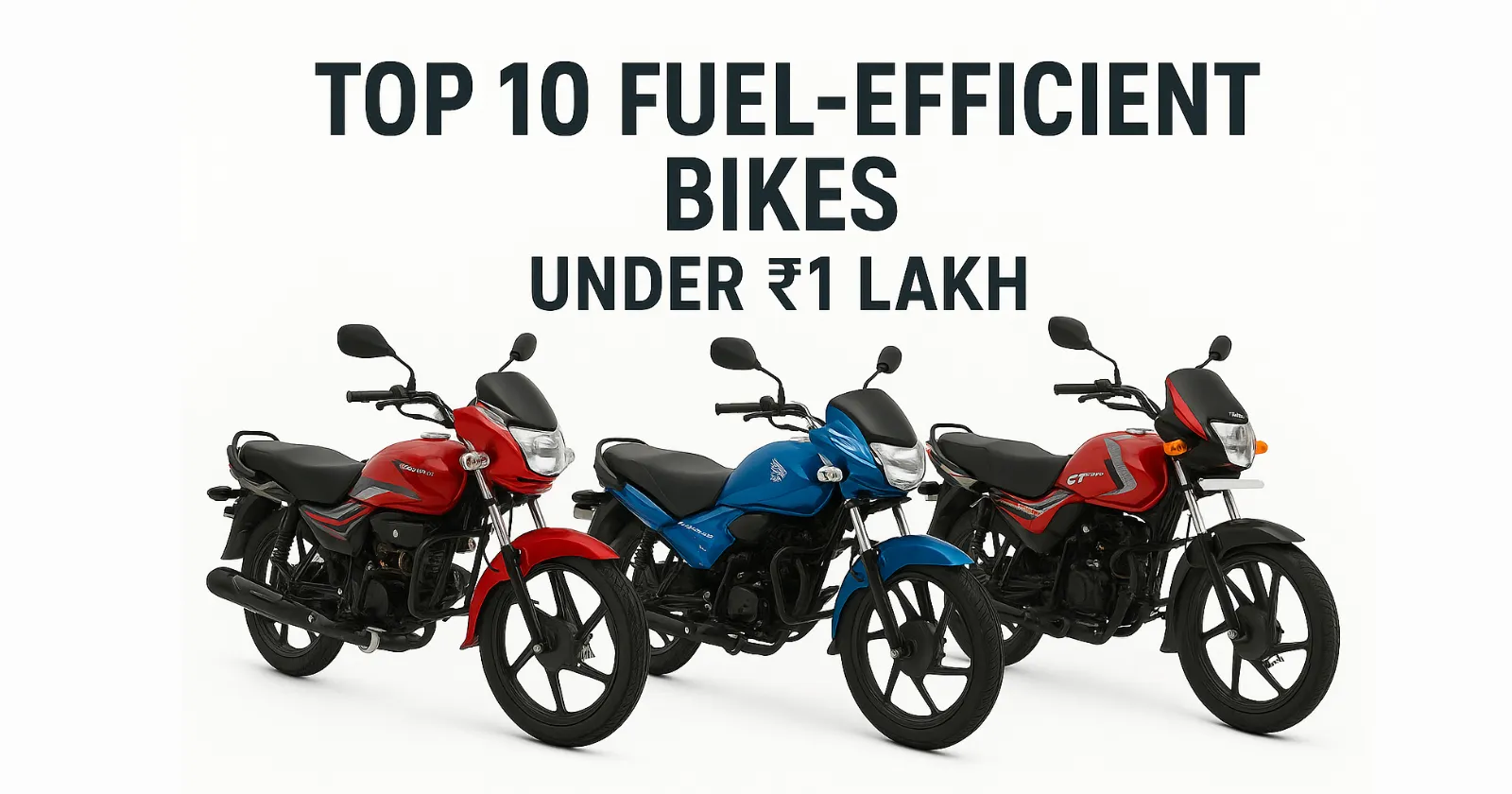 Top 10 Fuel-Efficient Bikes Under ₹1 Lakh