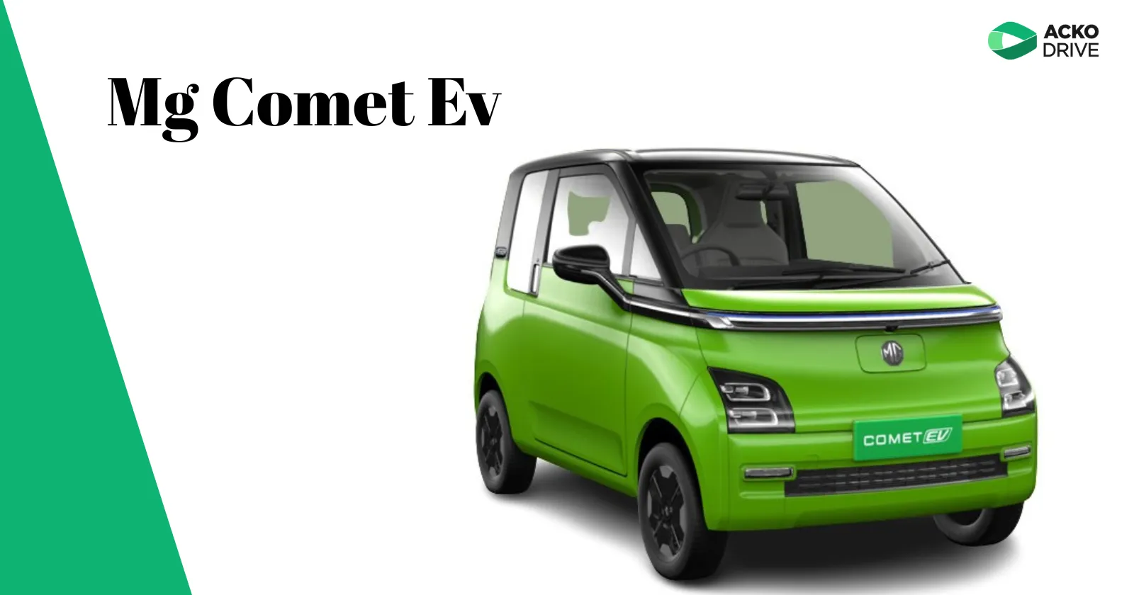MG Comet EV Features Explained: A Comprehensive Guide