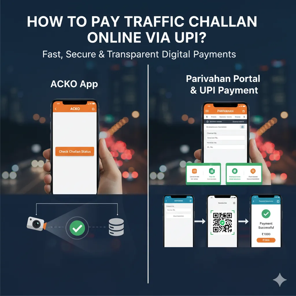 How to Pay Traffic Challan Online Via UPI?