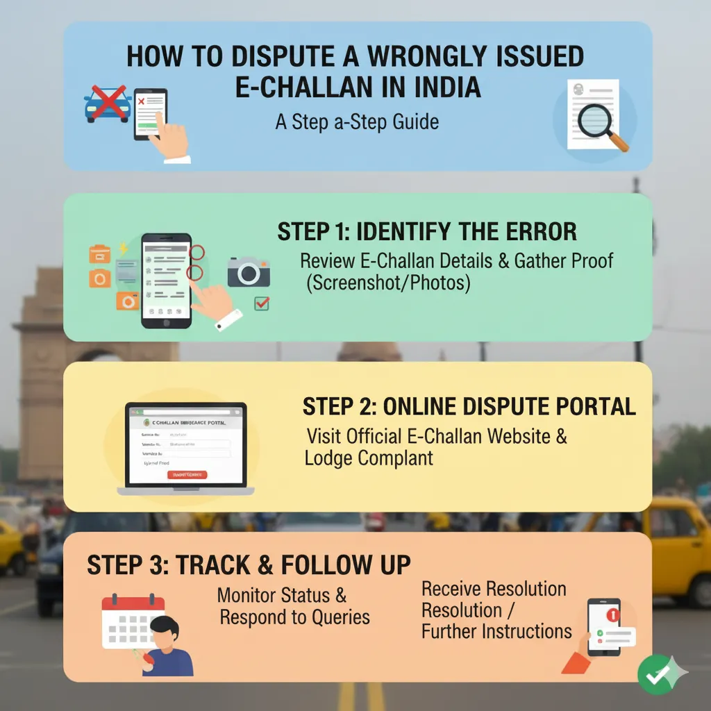 How to Dispute a Wrongly Issued E-Challan in India: A Step-by-Step Guide