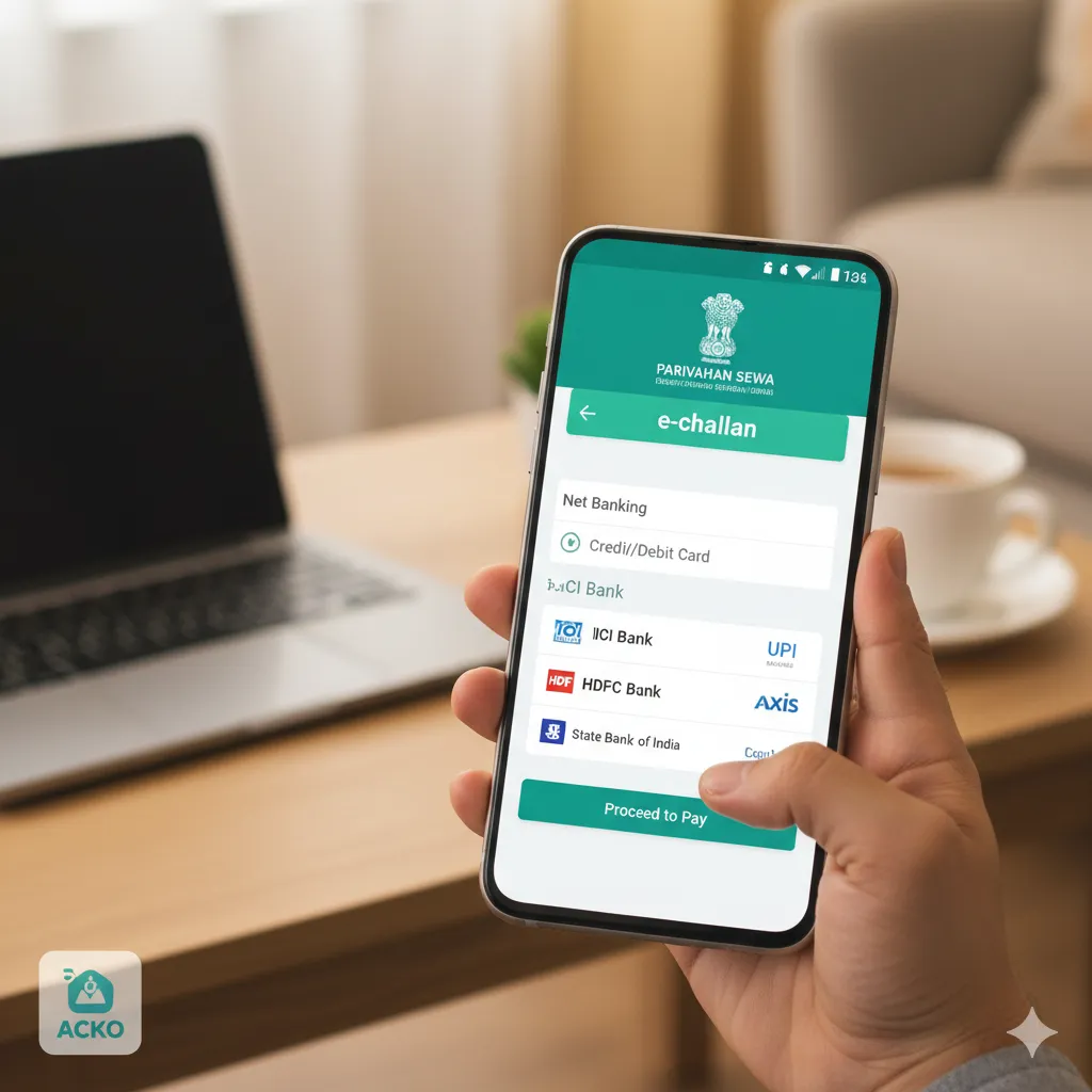 How to Pay Traffic Challan Via Net Banking?