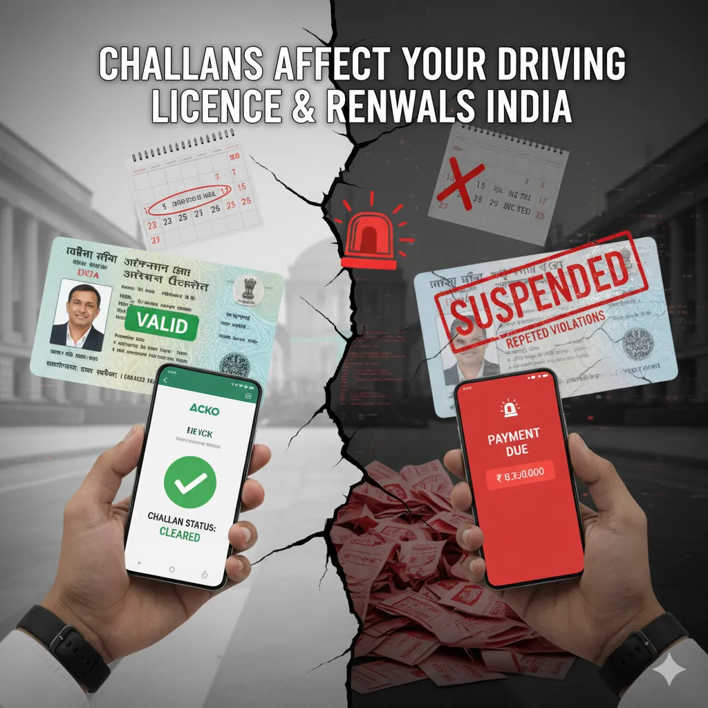 How Challans Affect Your Driving License and Future Renewals