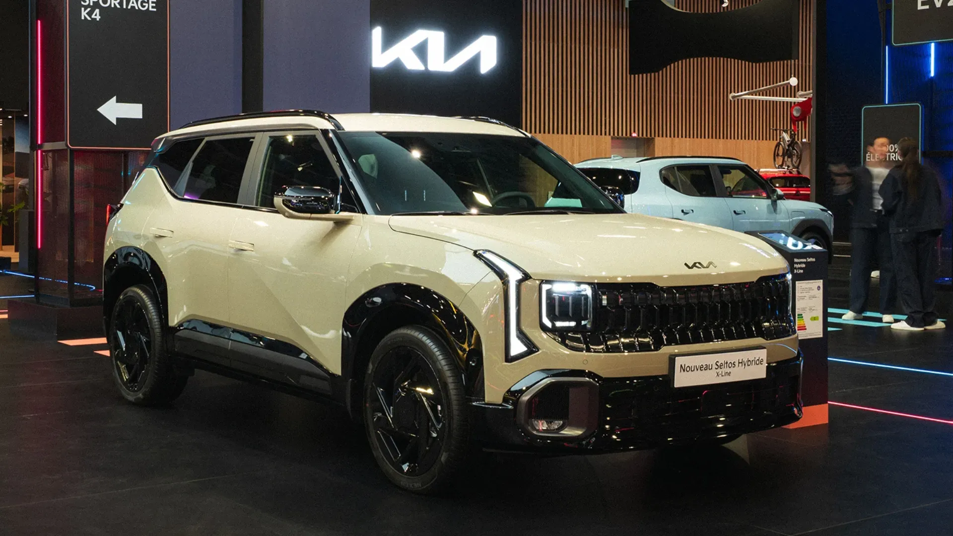 Kia Seltos Hybrid Showcased At Paris Motor Show 2026, India Bound In 2027