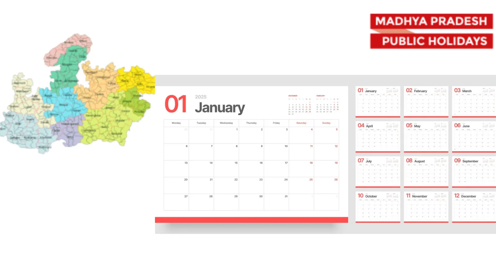 Madhya Pradesh Public Holidays List 2025