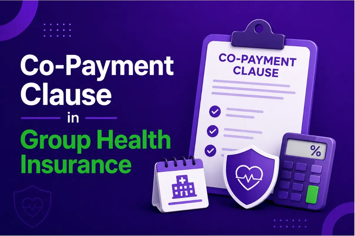 What is the Co-Payment Clause in Group Health Insurance?