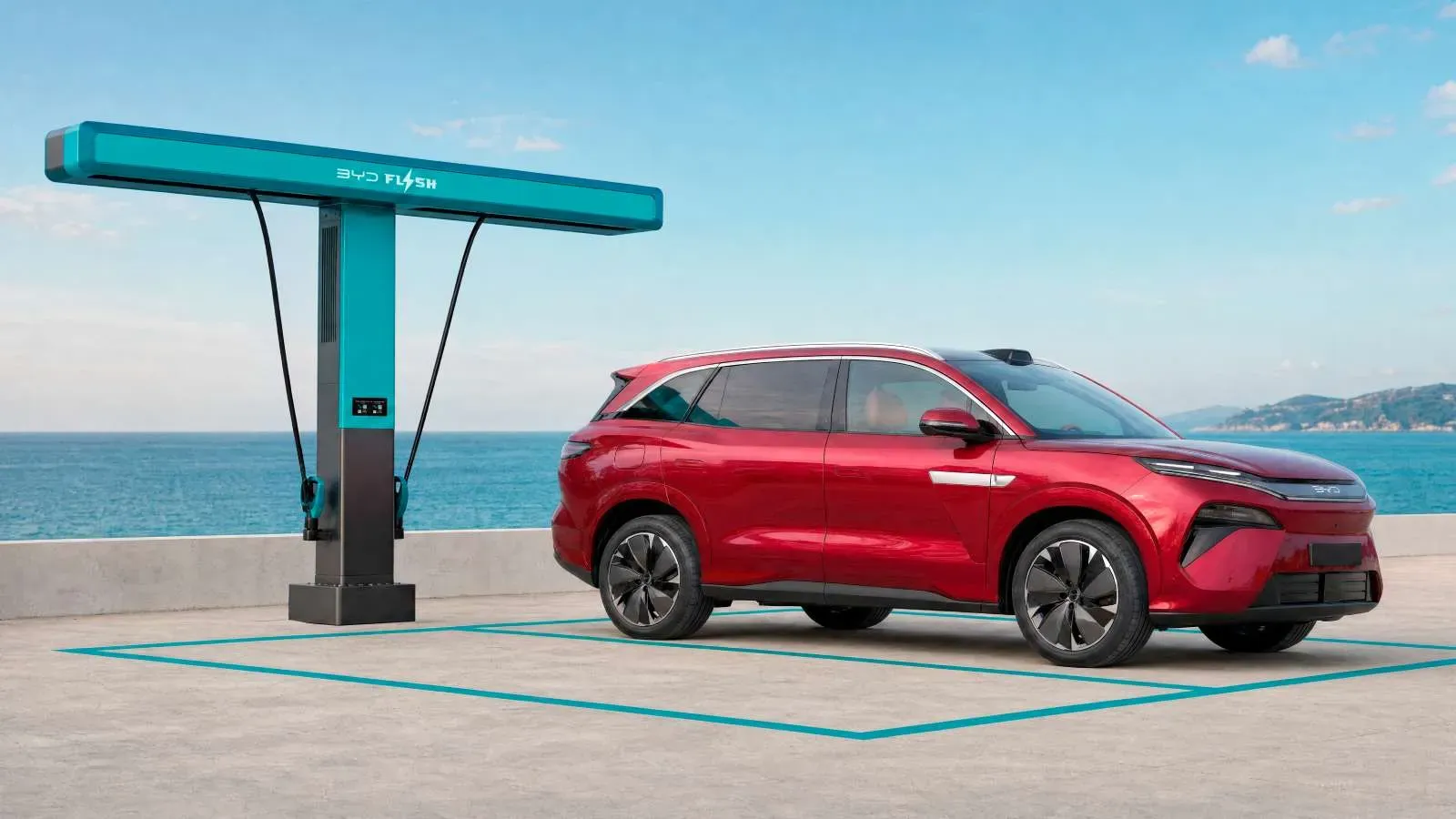 BYD Unveils Atto 8 Flagship SUV With Nine-Minute Fast Charging at Paris Motor Show