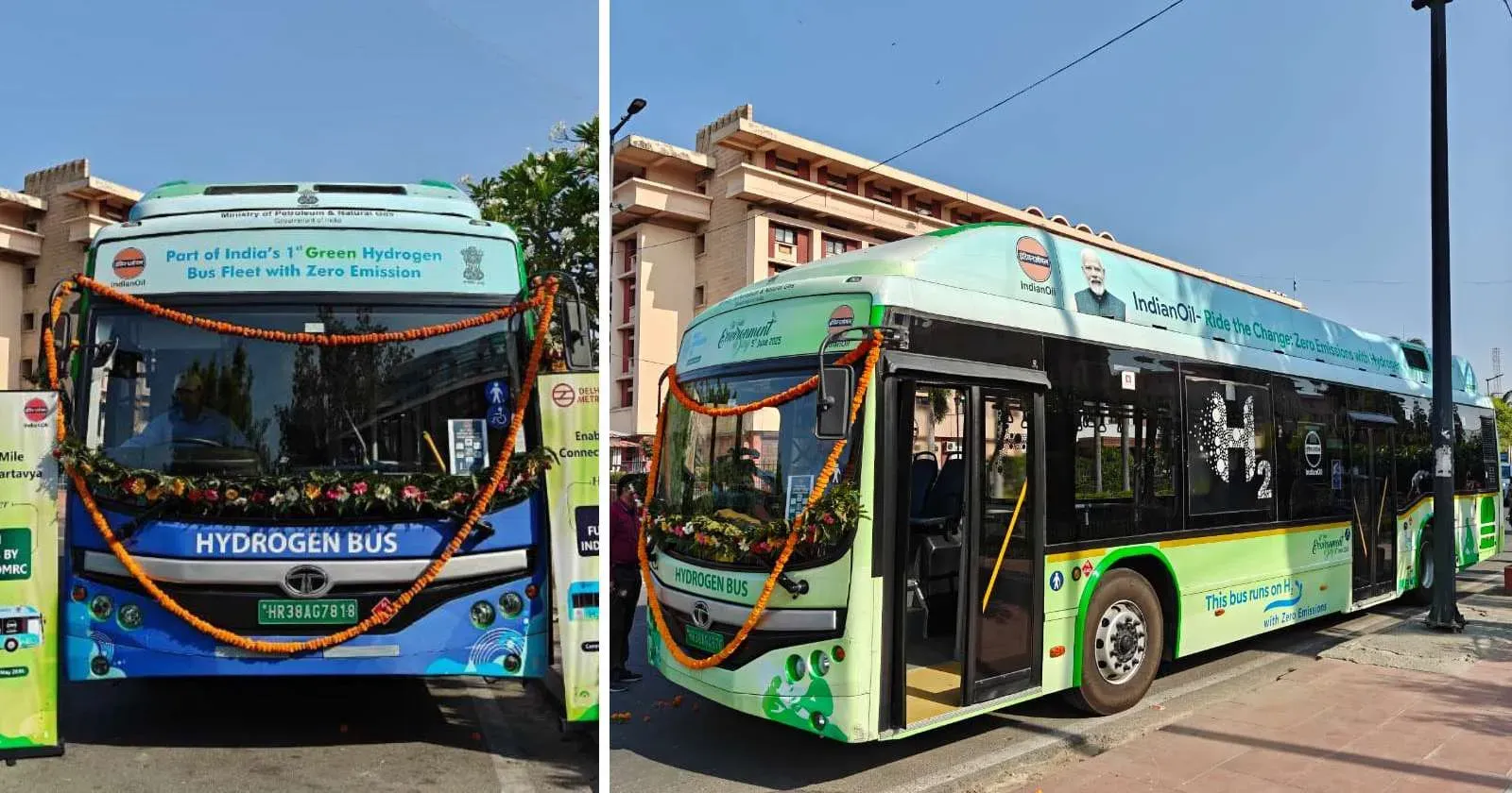Delhi Metro Rail Corp Inaugurates Hydrogen Shuttle Buses for New Delhi ...