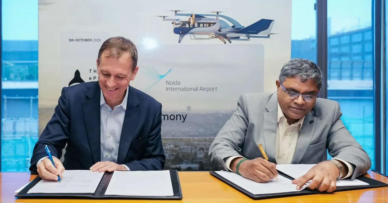 The ePlane Company Signs MoU with Noida International Airport Ahead of Planned Flying Taxi Service