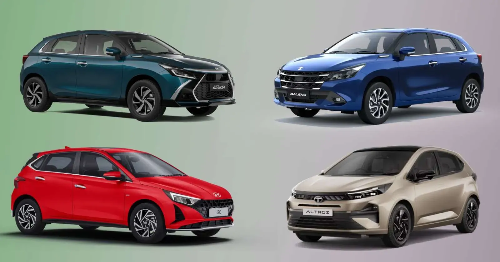 Toyota Glanza Facelift vs Maruti Suzuki Baleno Facelift vs Hyundai i20 vs Tata Altroz: Premium Hatchbacks Compared