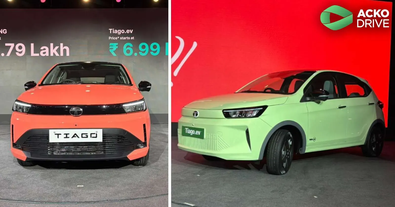 Tata Tiago, Tiago EV Facelifts Launched Starting at ₹4.69 Lakh: Updated Design, Features, Safety, Battery Options